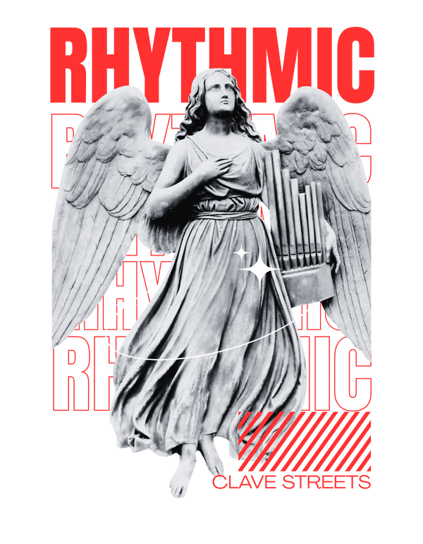 Clave Rhythmic Angel - Oversize Koleksiyon Tshirt
